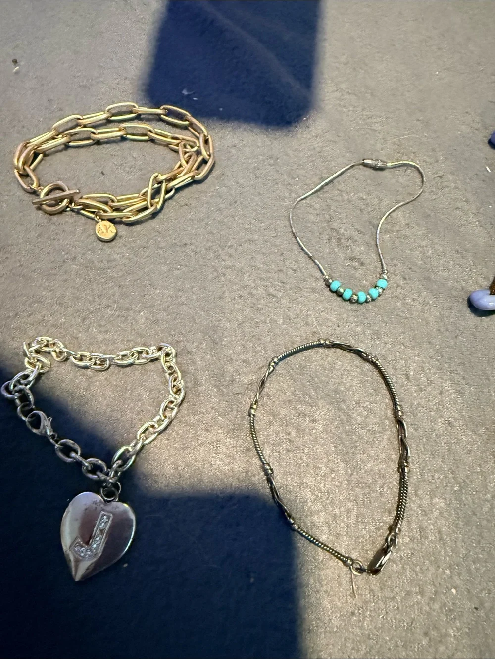 Assorted Women's Beaded and Chain Bracelet Set - Mixed Colors